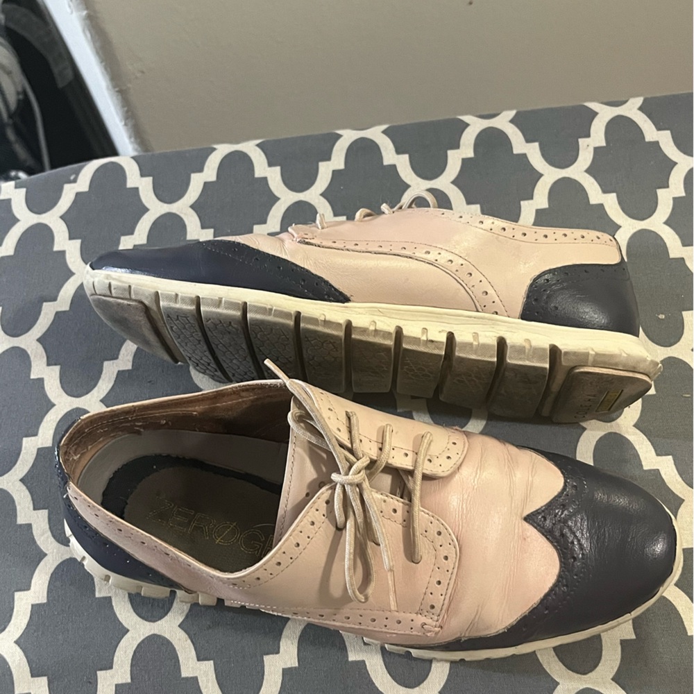 Real Leather! Cute Oxford Shoes - Wingtip - Picture 4 of 6